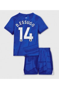 Chelsea Dario Essugo #14 Jalkapallovaatteet Lasten Kotipeliasu 2025-26 Lyhythihainen (+ Lyhyet housut)